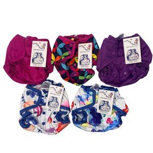 Rumparooz Cloth Diaper Cover One Size Adjustable Polyester 5-Pack Multicolor